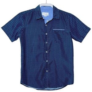 craft flow boy’s 10 /12 Medium shirt Short Sleeve Blue